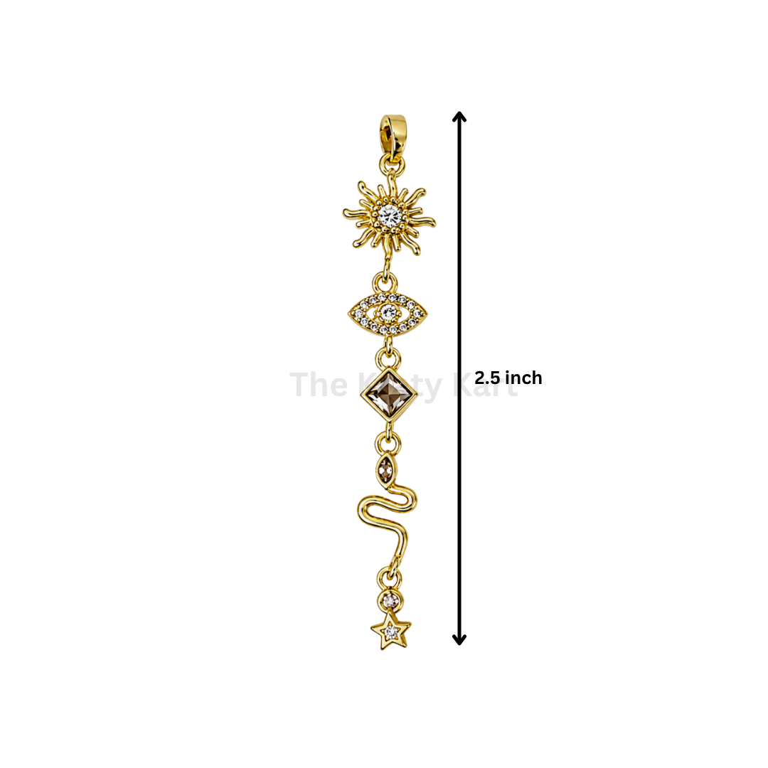 Anti Tarnish Long Charm (A)