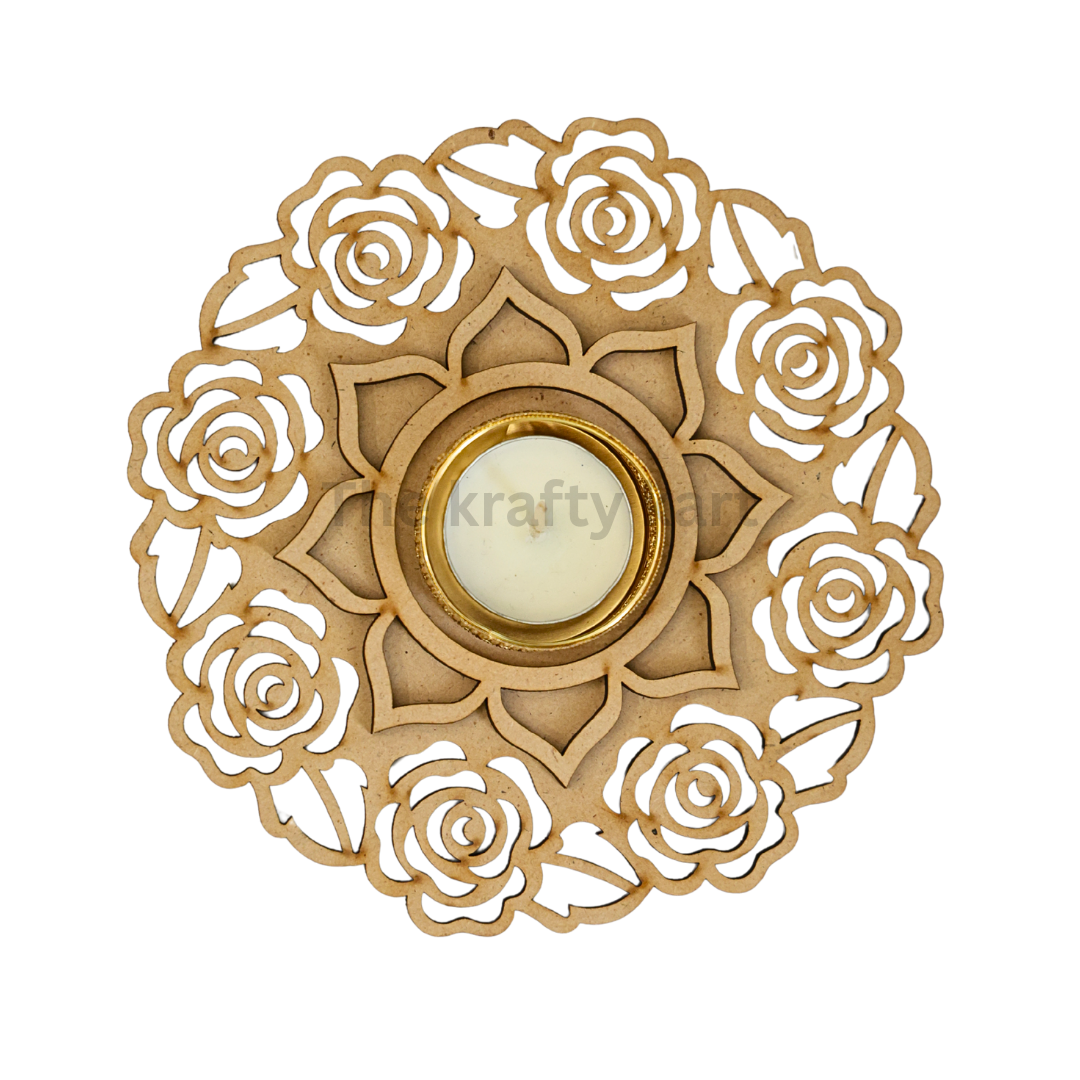 MDF Diwali T-Light Holder (P)