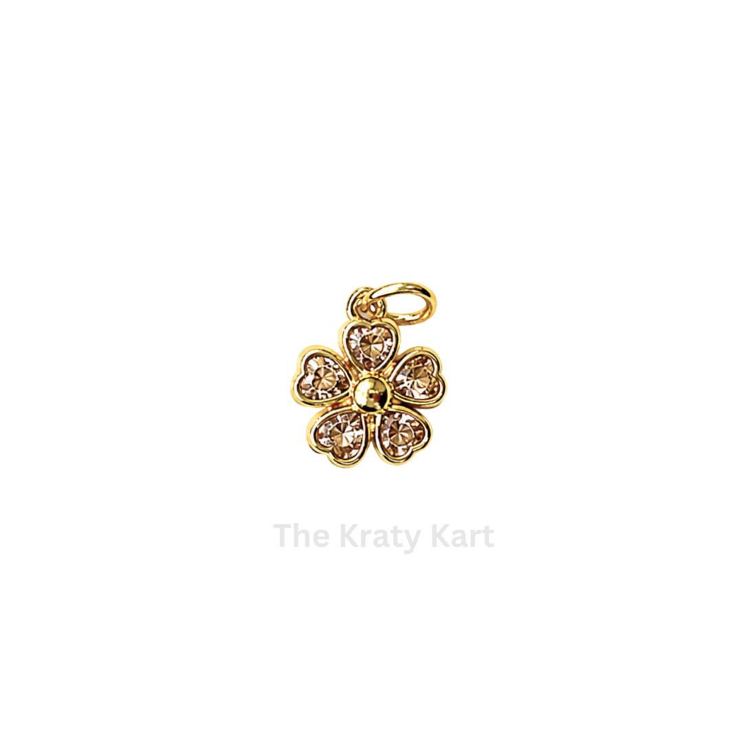 Anti-Tarnish Mini Flower Charm Pendant