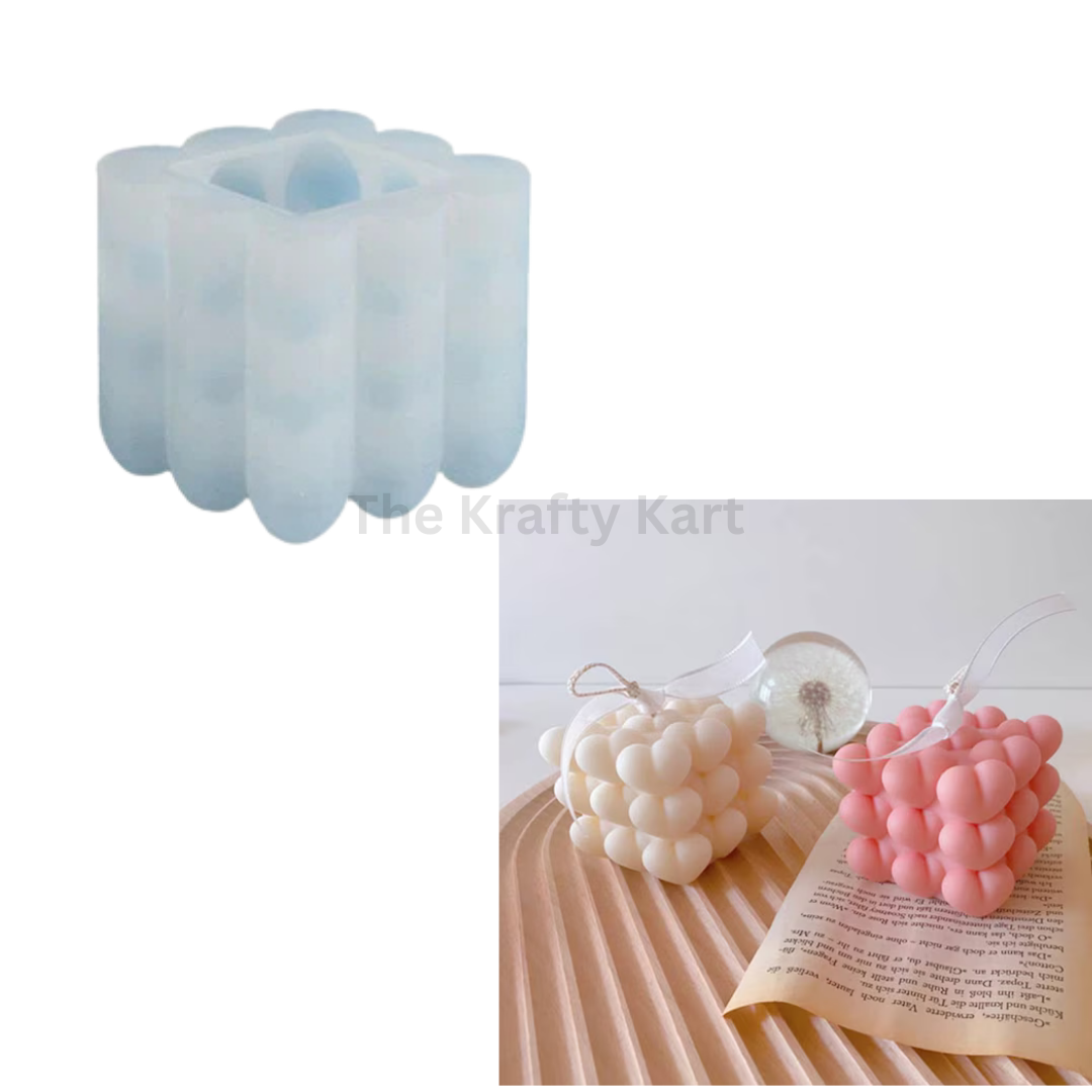 Heart Cube Candle Mould