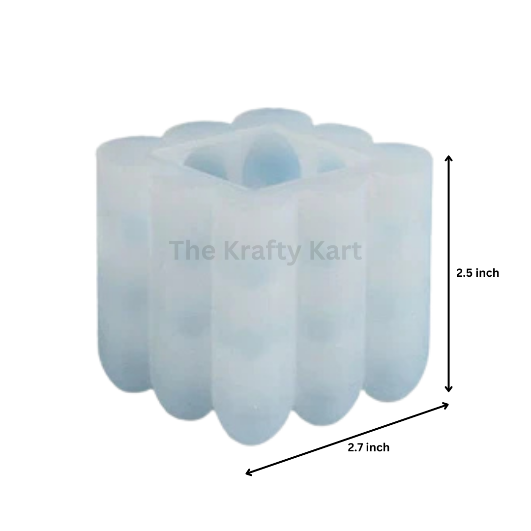 Heart Cube Candle Mould