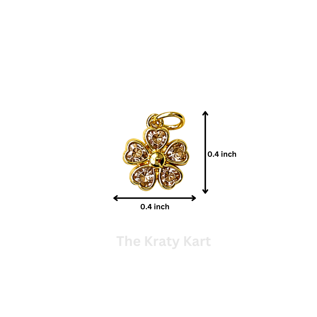Anti-Tarnish Mini Flower Charm Pendant