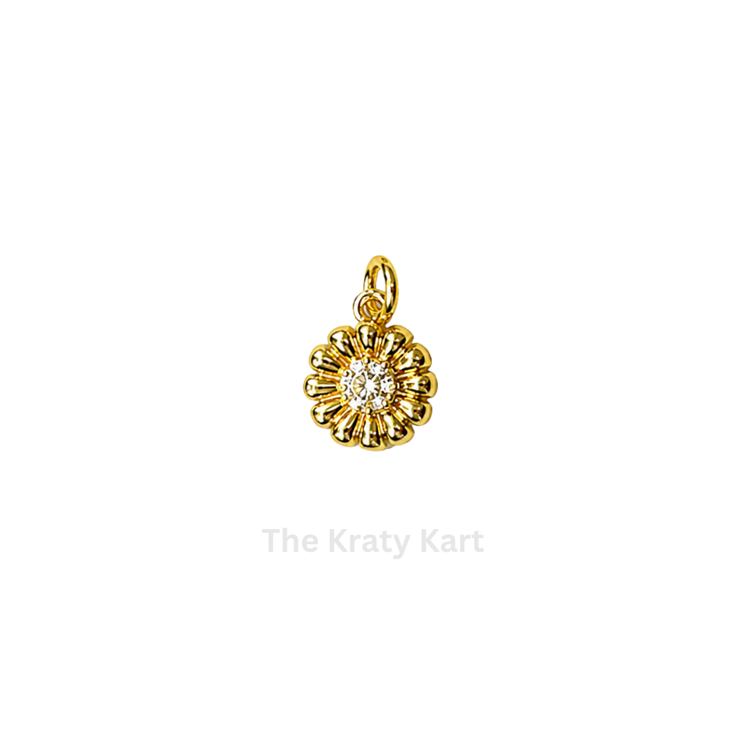 Anti-Tarnish Daisy Charm Pendant