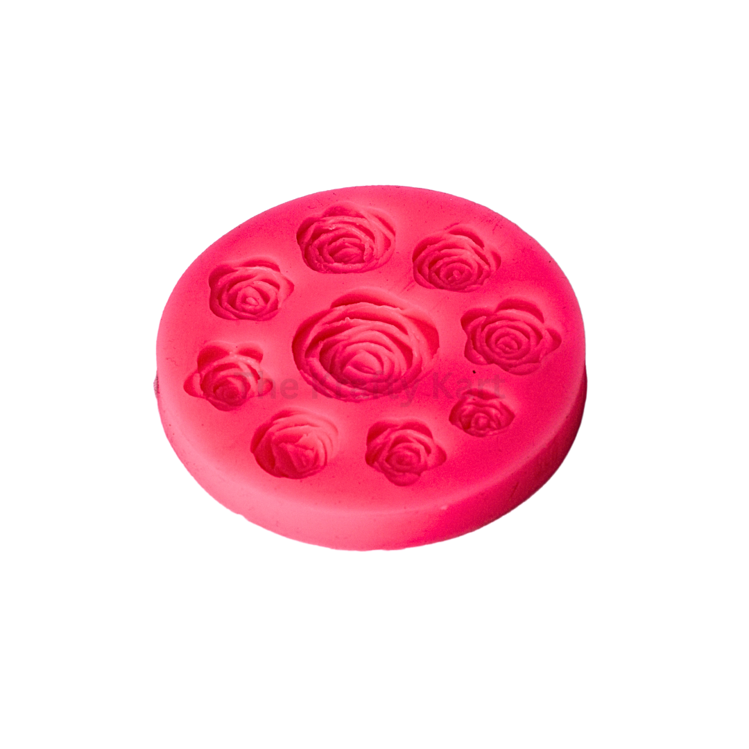 9 Cavity Flower Pink Candle Mould