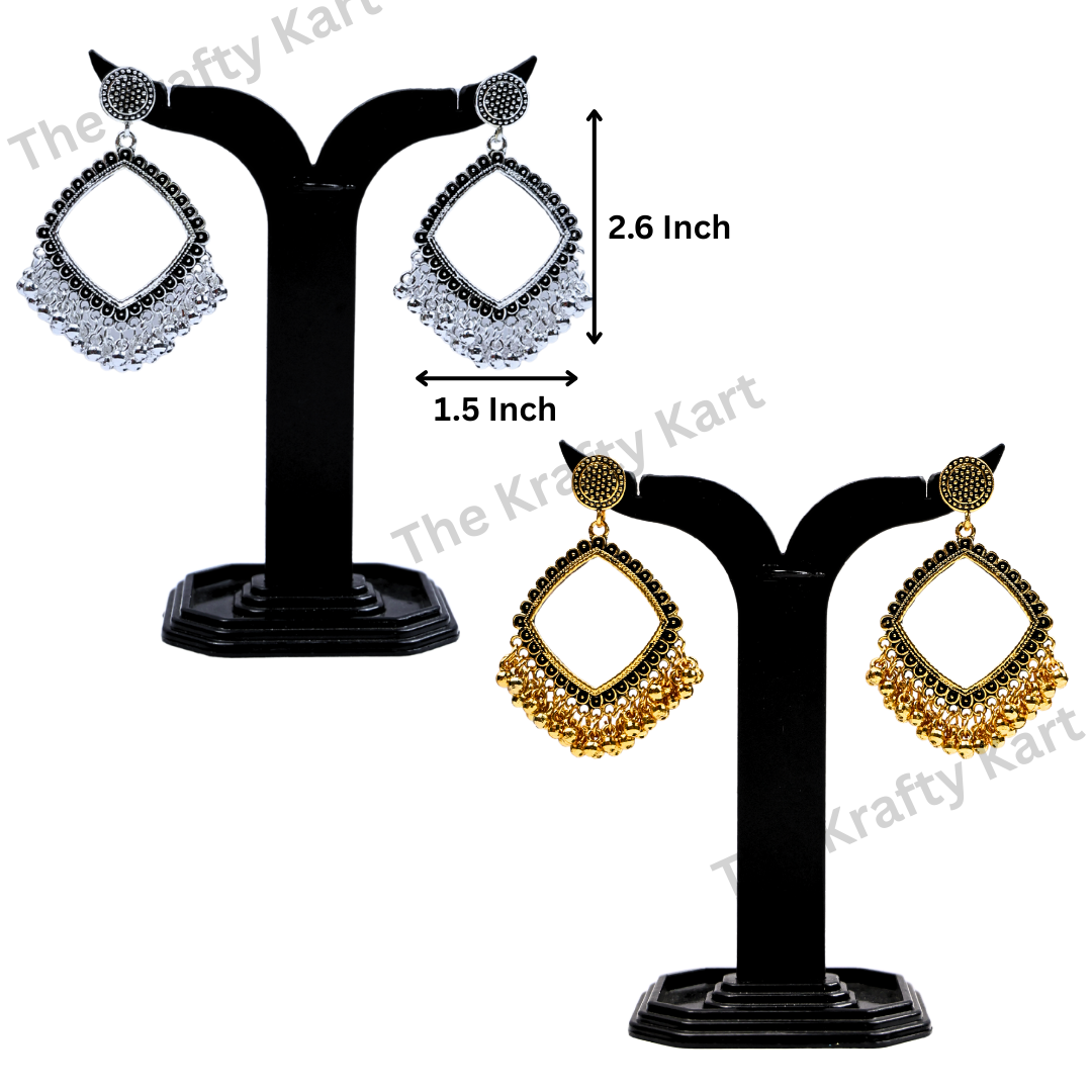Square Resin Jhumka