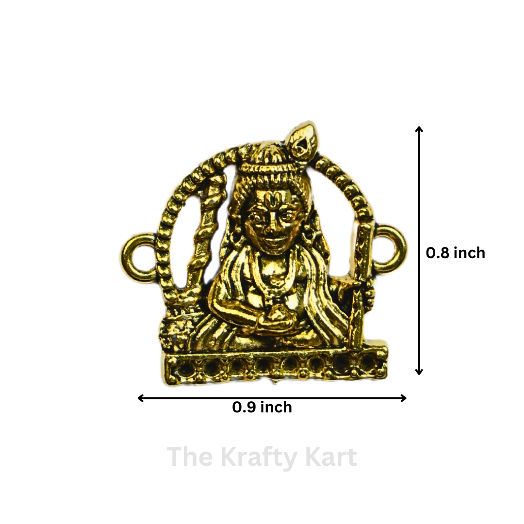 Golden Rakhi Charm - Krishna (B)