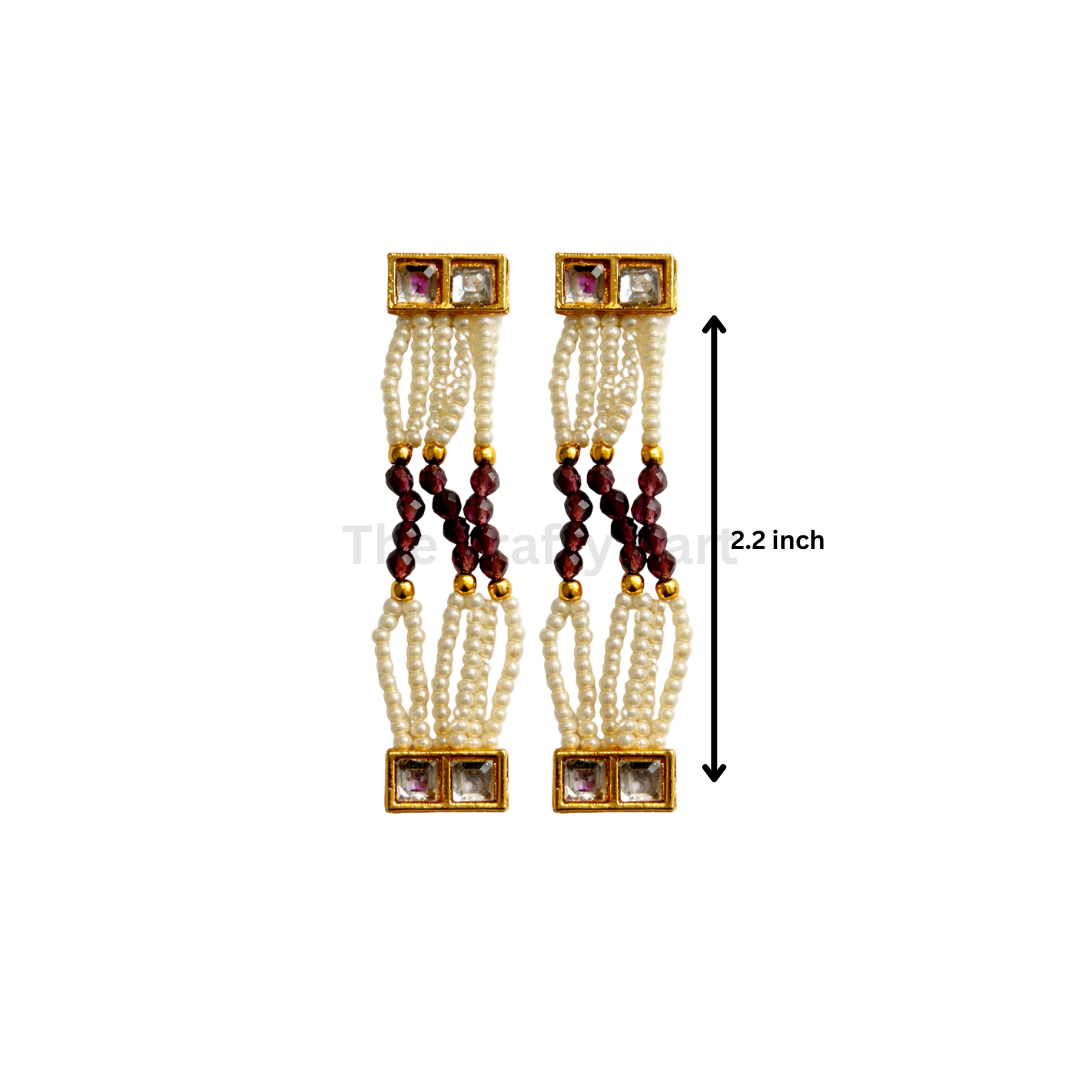 Colourful Moti Bracelet Chain (2pcs)