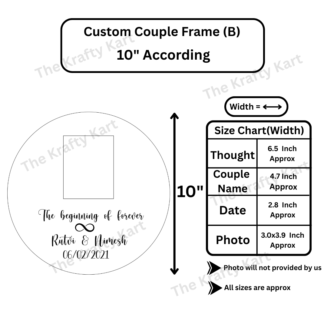 Custom Couple Platter Frame (B)