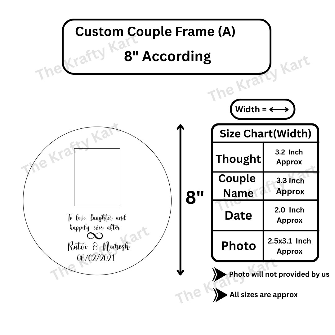 Custom Couple Platter Frame (A)