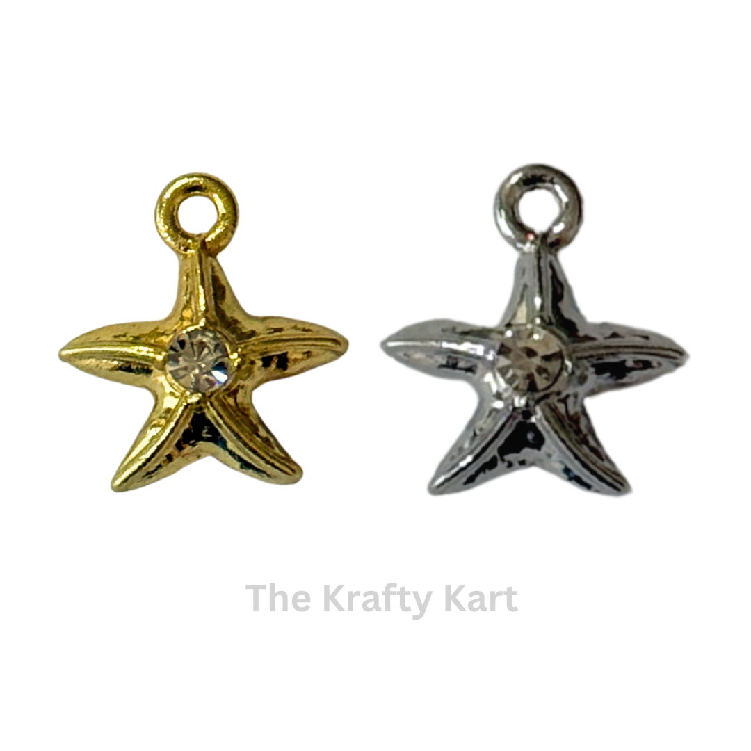 Anti-Tarnish Starfish Charm Pendant (B)