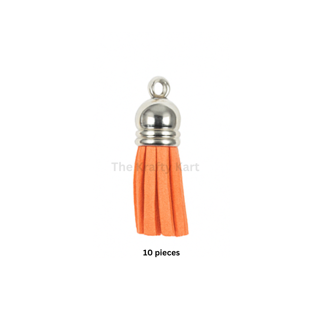 Silver Cap Tassels (10pcs)