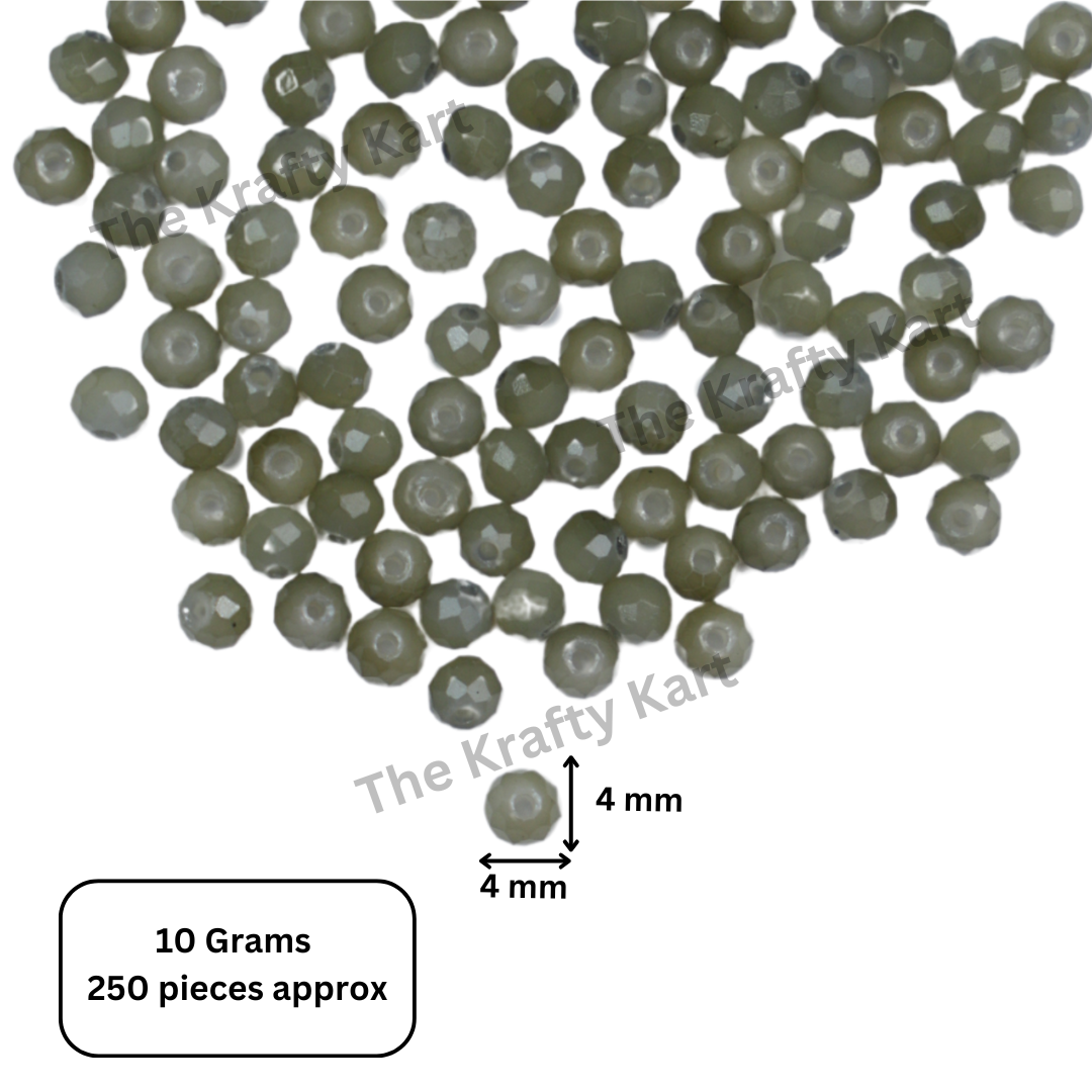 Diamond Round Beads (4mm)
