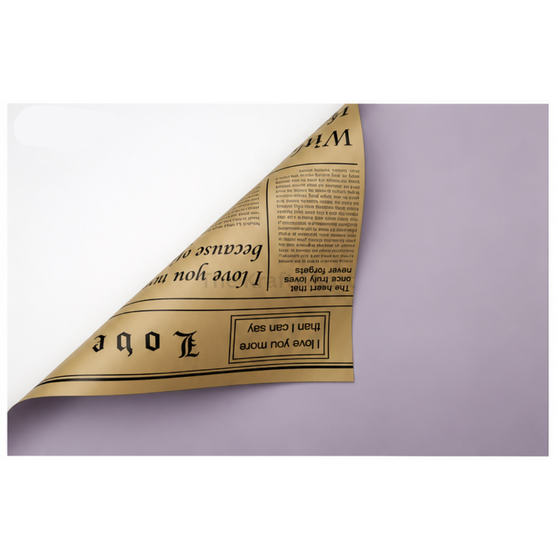 Wrapping Paper Plastic (Newspaper)(5 Sheets)