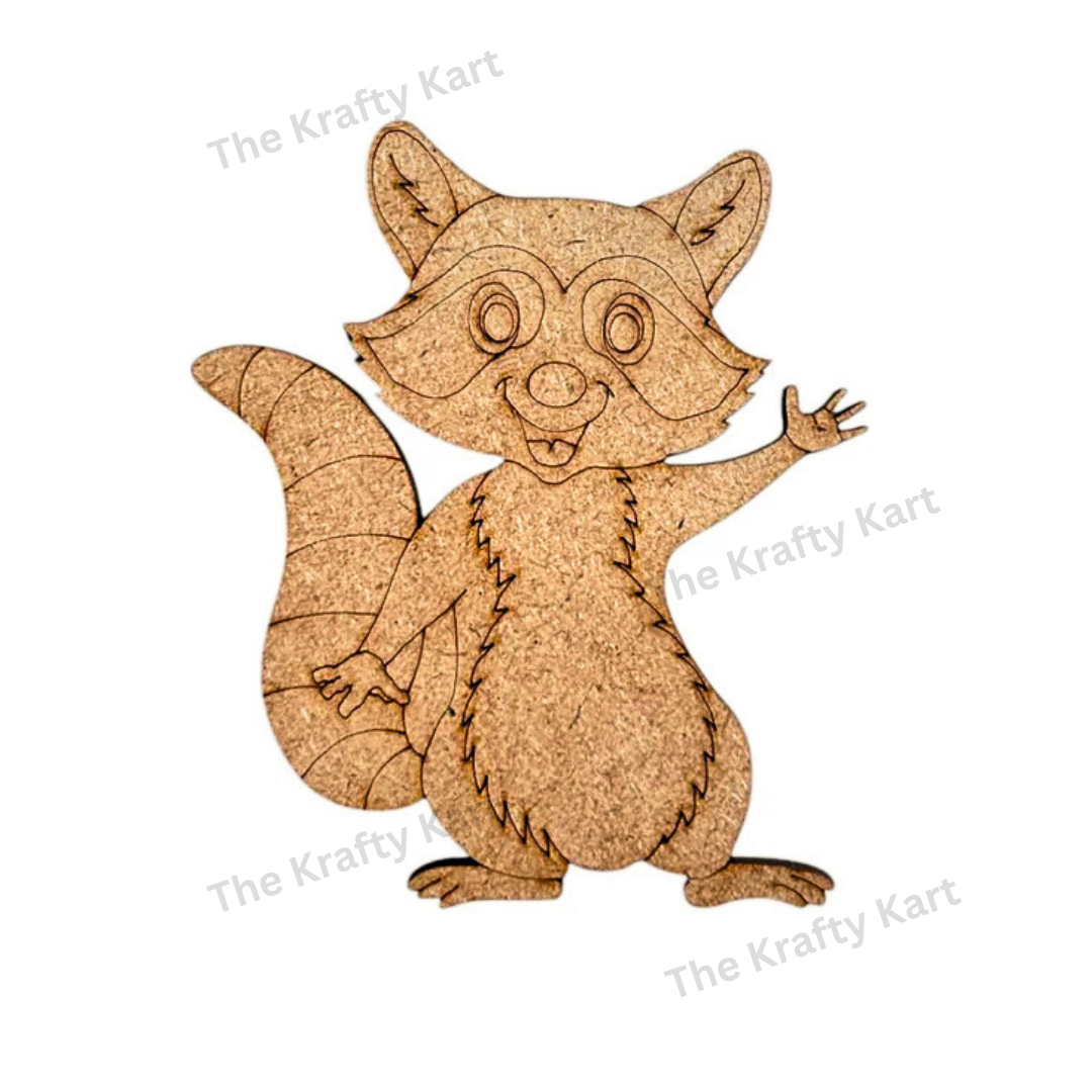 Pre Marked Raccoon Mdf