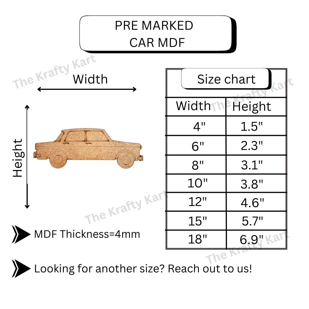 Pre Marked Car Mdf