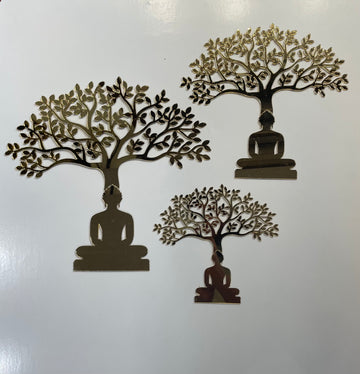 BHAGWAN WITH TREE CUTOUT (C)