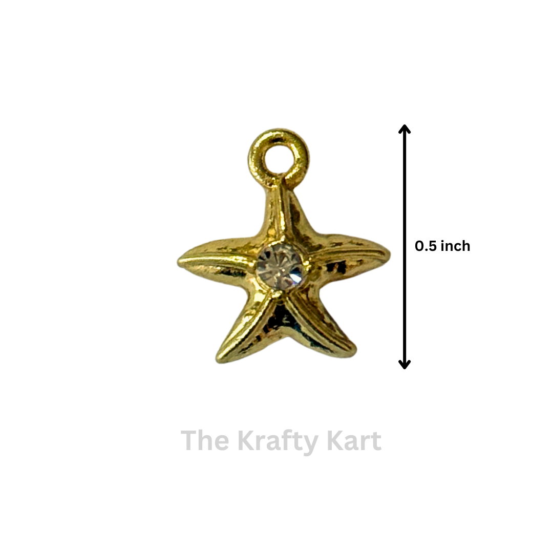 Anti-Tarnish Starfish Charm Pendant (B)