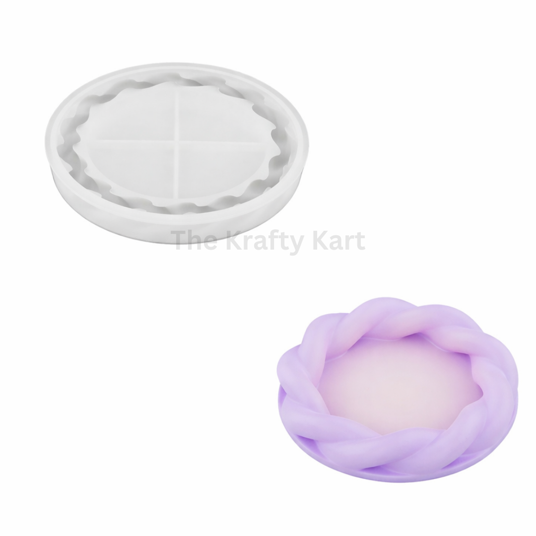 Small Round Twisted Plate Tray Mould