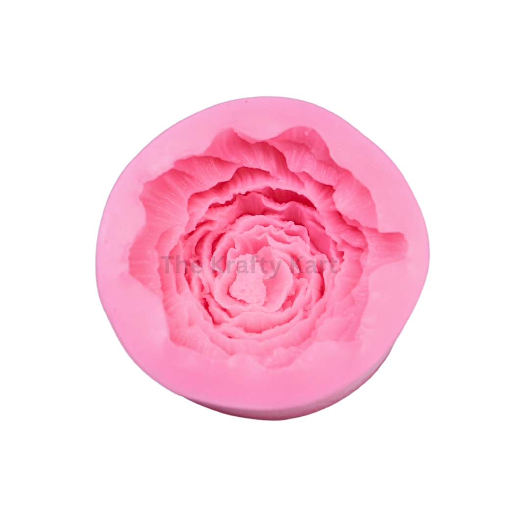 Rose Flower Pink Candle Mould