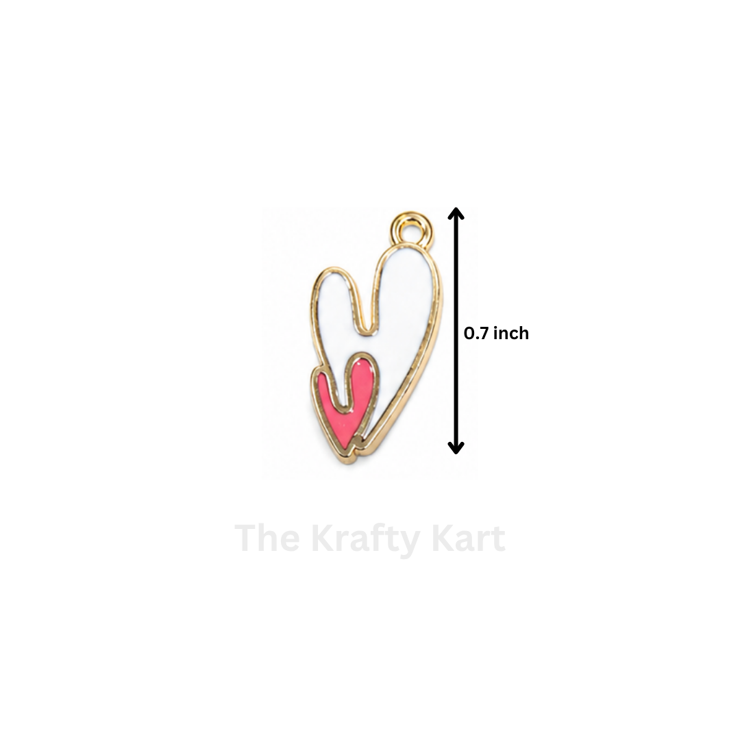 Anti-Tarnish Heart Charm Pendant (Q)
