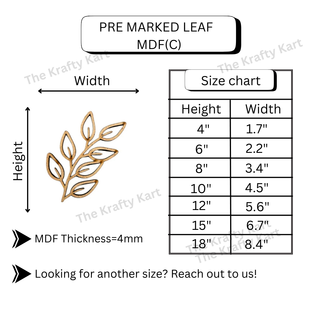Pre Marked Leaf Mdf (C)