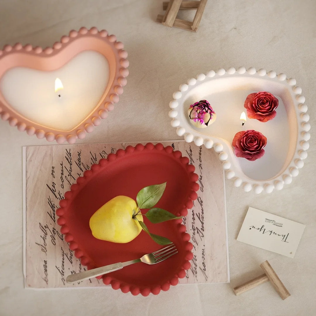 Bubble Edged Heart Bowl Mould