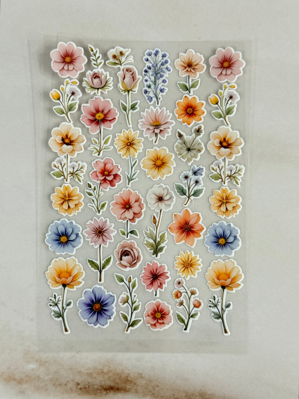 Mix Flower (K) - Peel Of Sticker