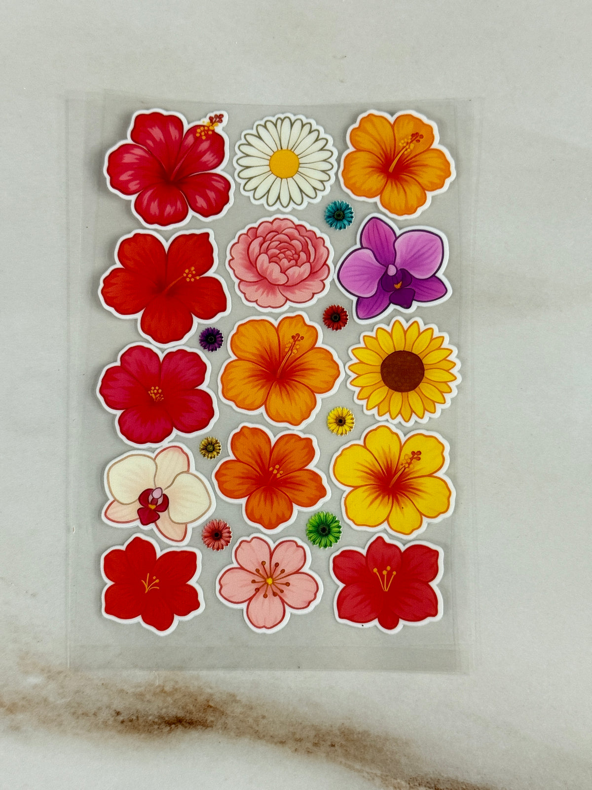 Mix Flower (O) - Peel Of Sticker
