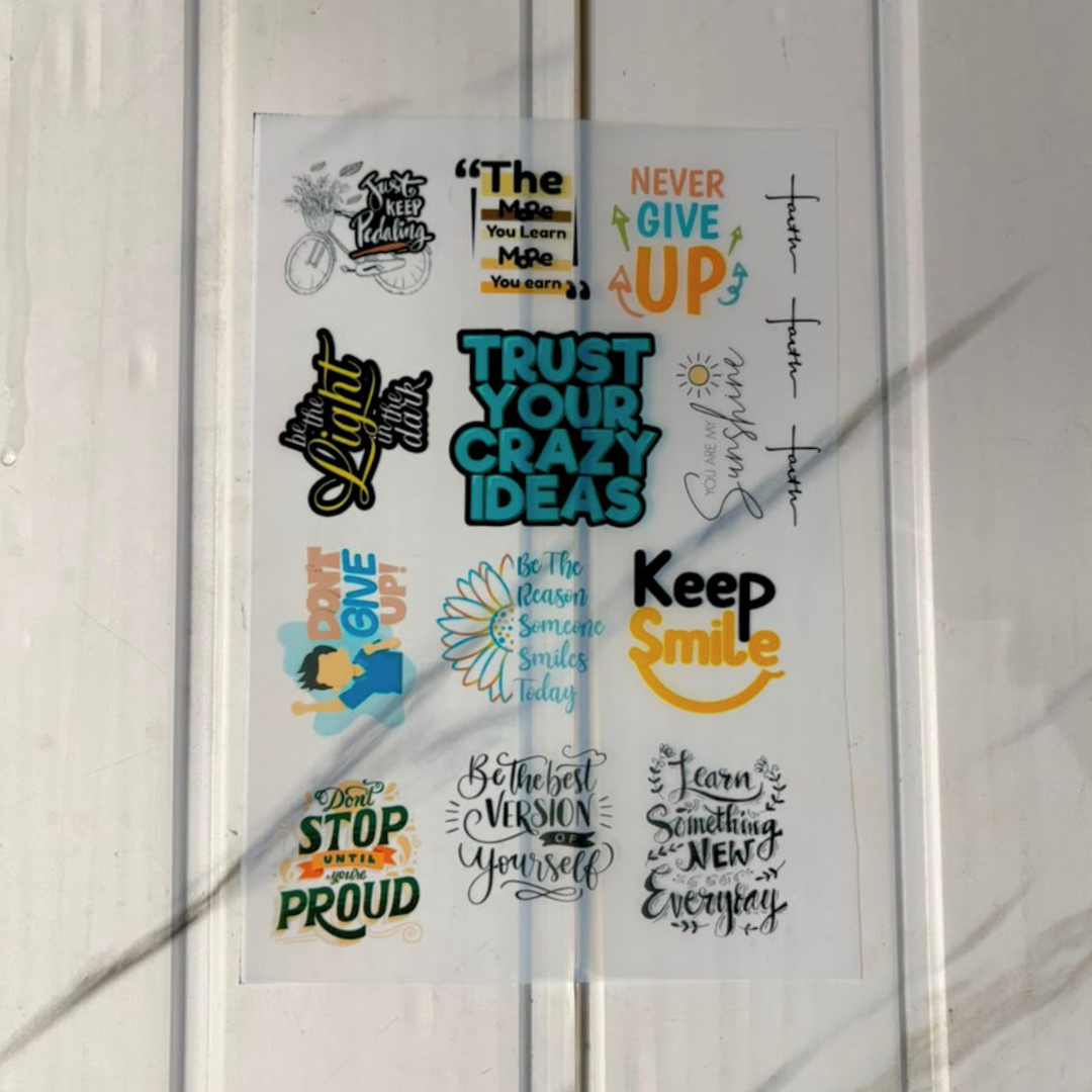 Insert Sheet - Positive Quotes