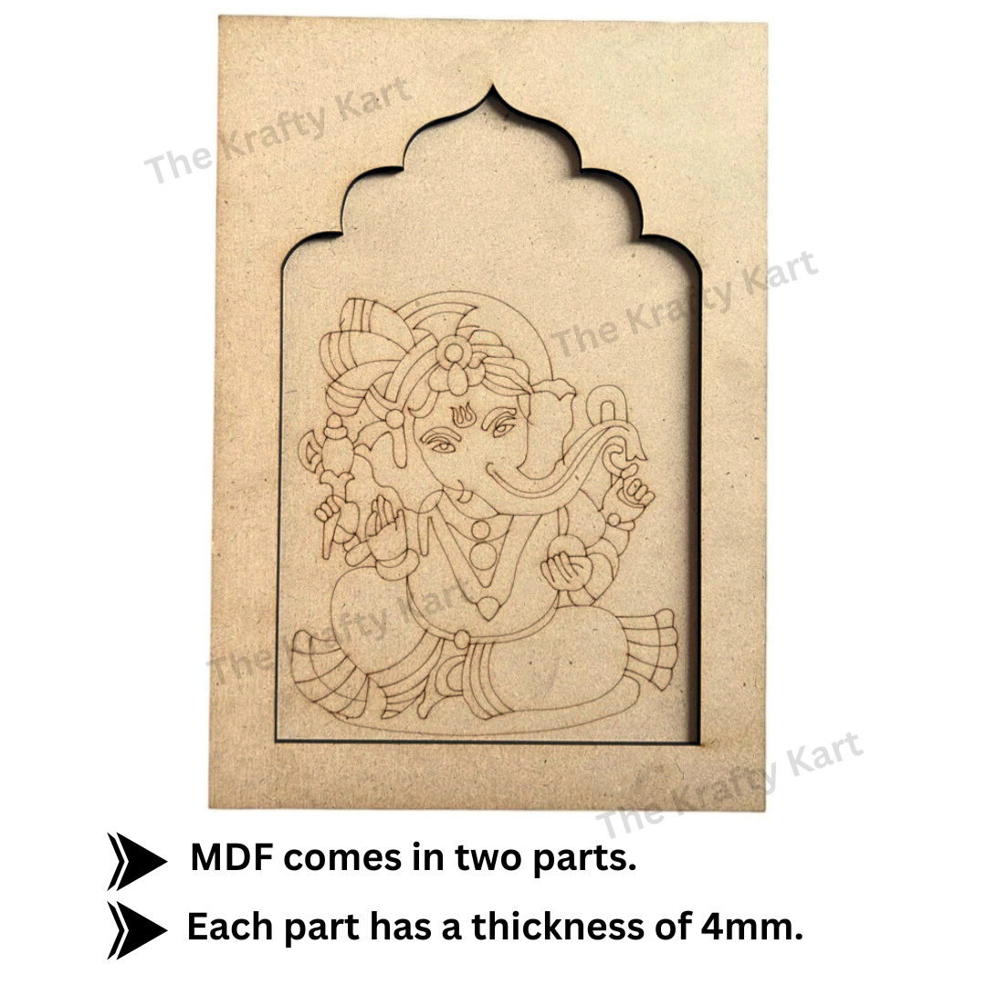 Pre Marked Mdf - Ganeshji (A) (Jharokha)