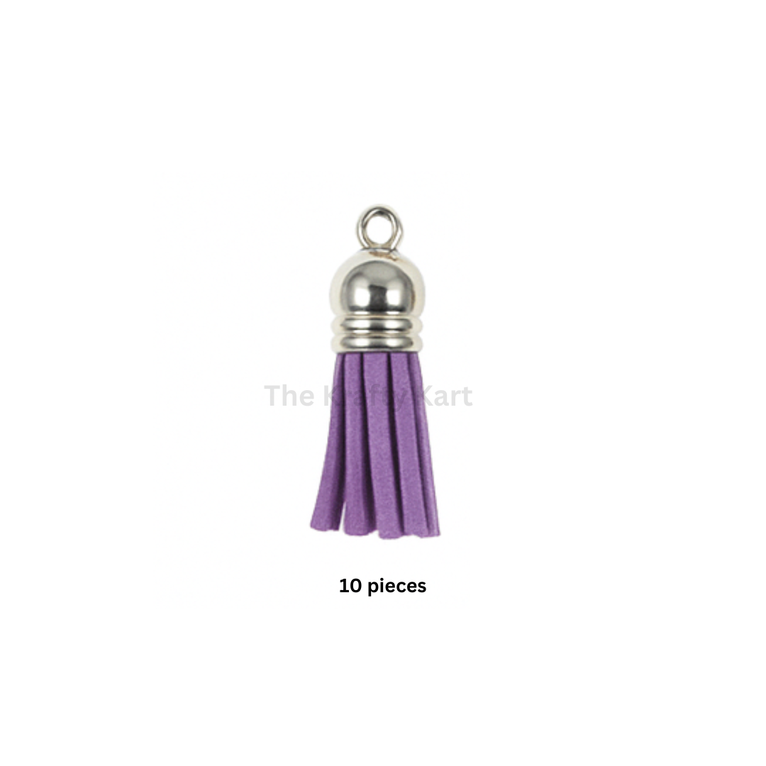 Silver Cap Tassels (10pcs)