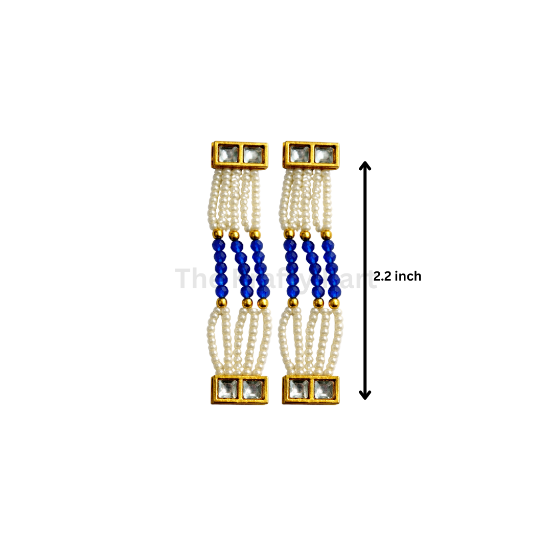 Colourful Moti Bracelet Chain (2pcs)