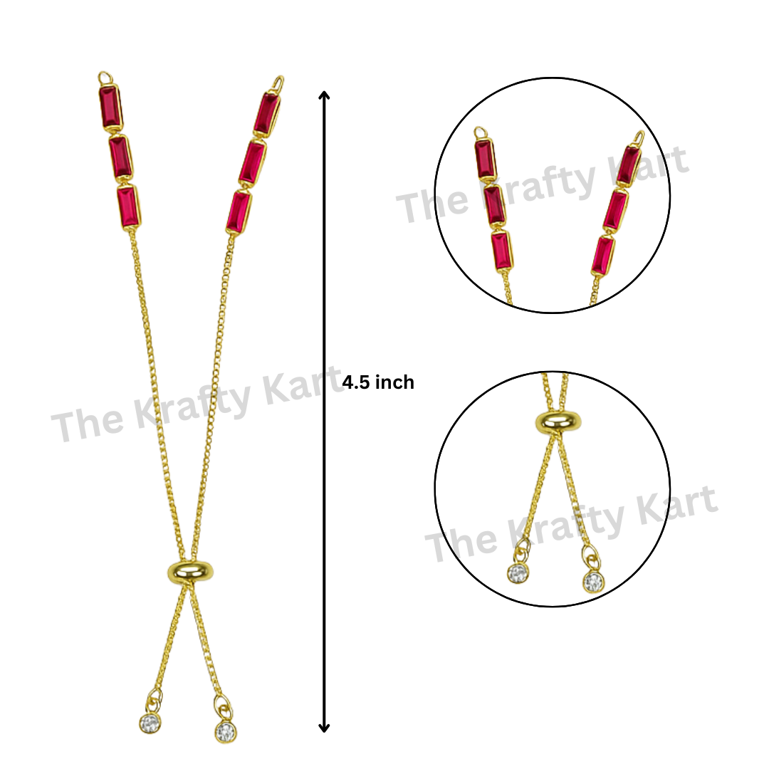 Anti Tarnish Rakhi Bracelet Chain (A)