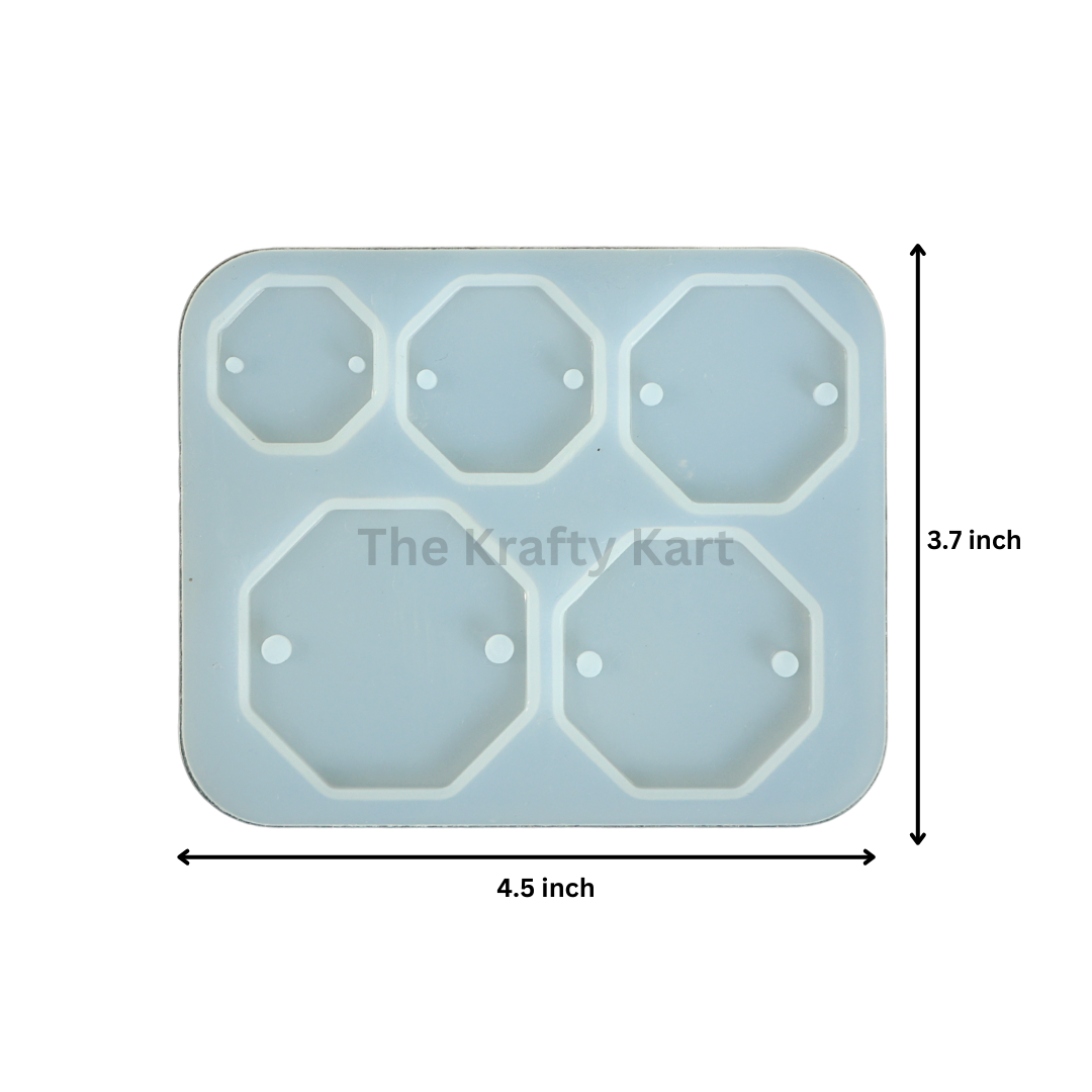 5 Cavity Hexagon Rakhi Mould