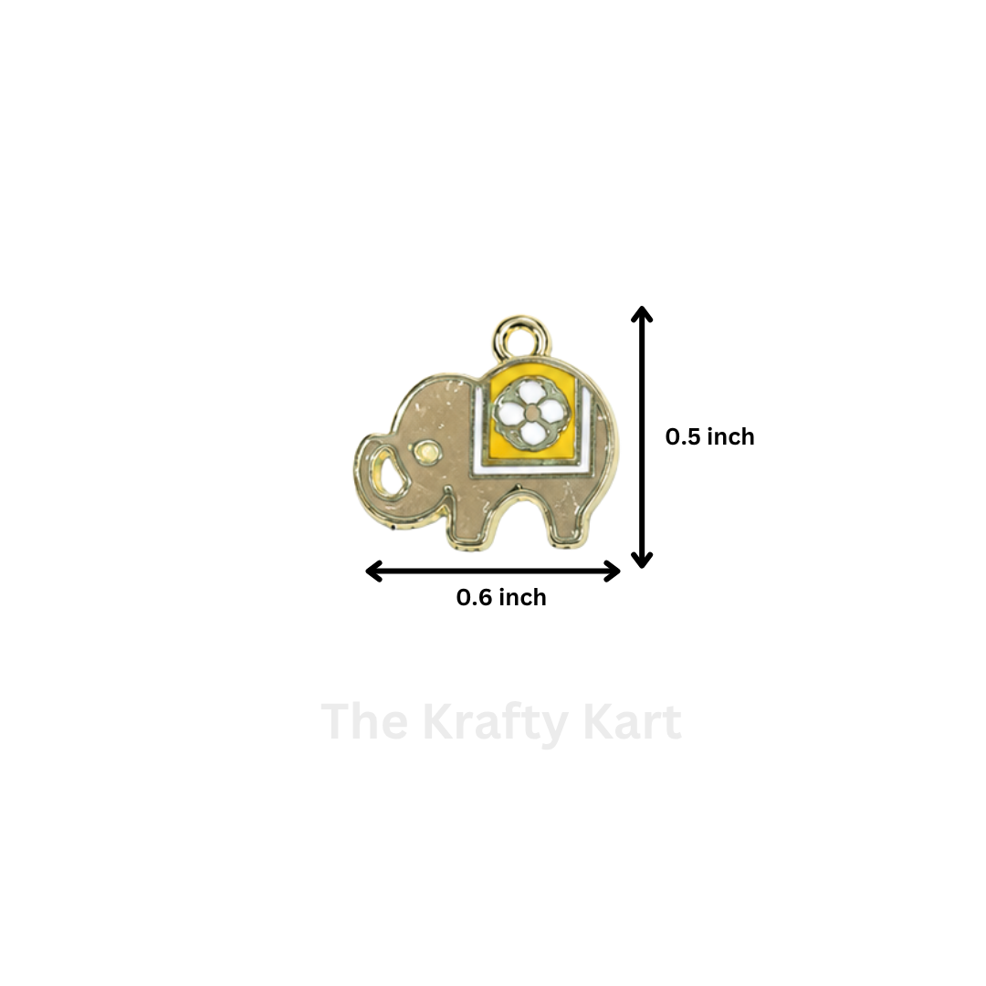 Anti-Tarnish Elephant Charm Pendant (A)