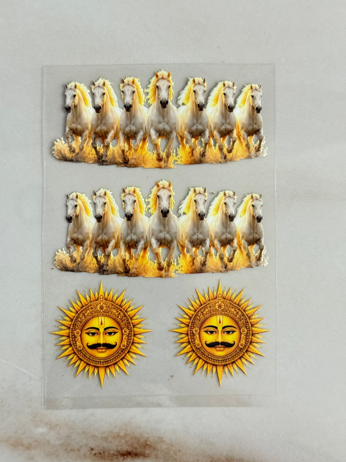 7 Horses - Peel Of Sticker