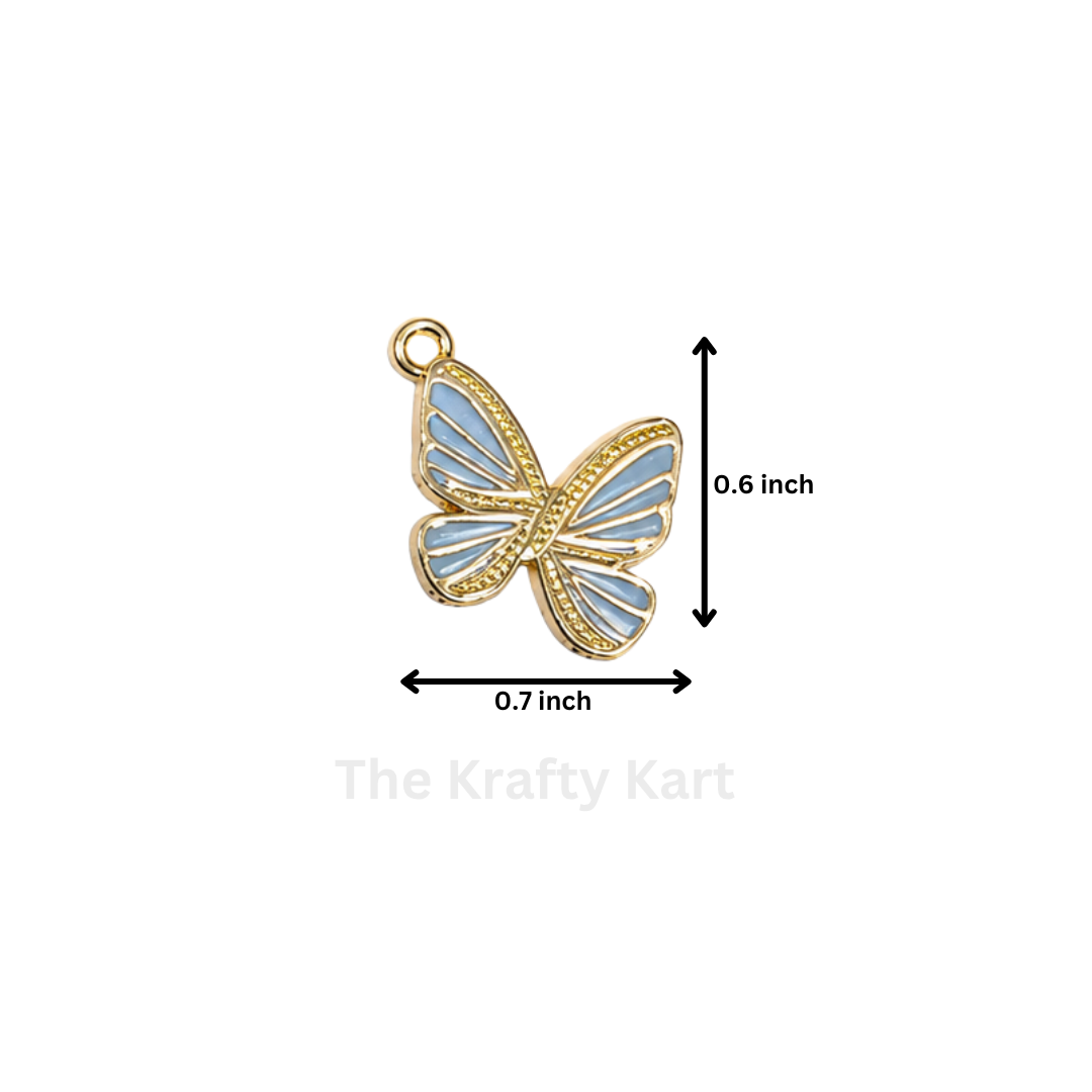 Anti-Tarnish Butterfly Charm Pendant (F)