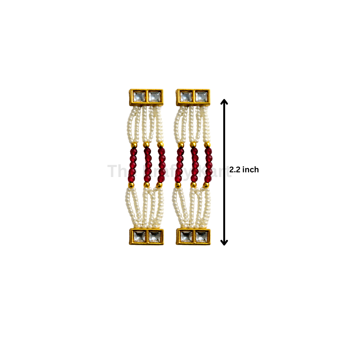 Colourful Moti Bracelet Chain (2pcs)