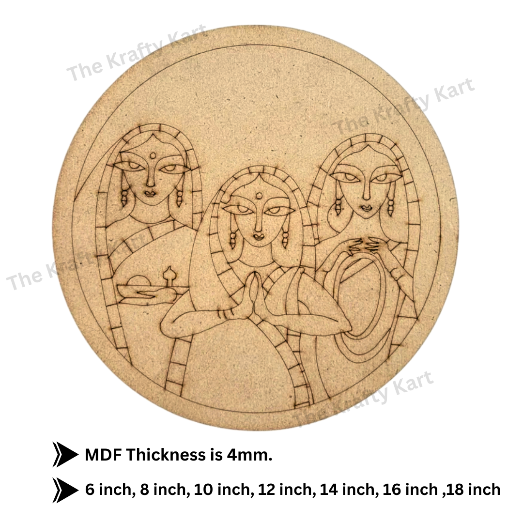 Pre Marked Round Namaste Mdf