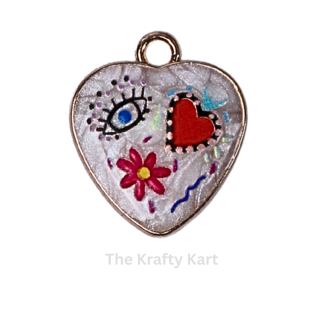 Charm - Mini Heart Evil Eye  (46)