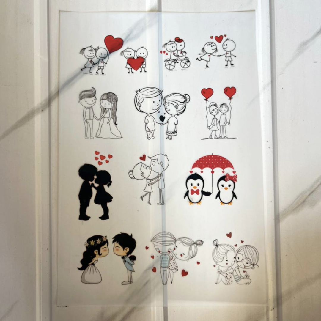 Insert Sheet - Cartoon Couple (B)