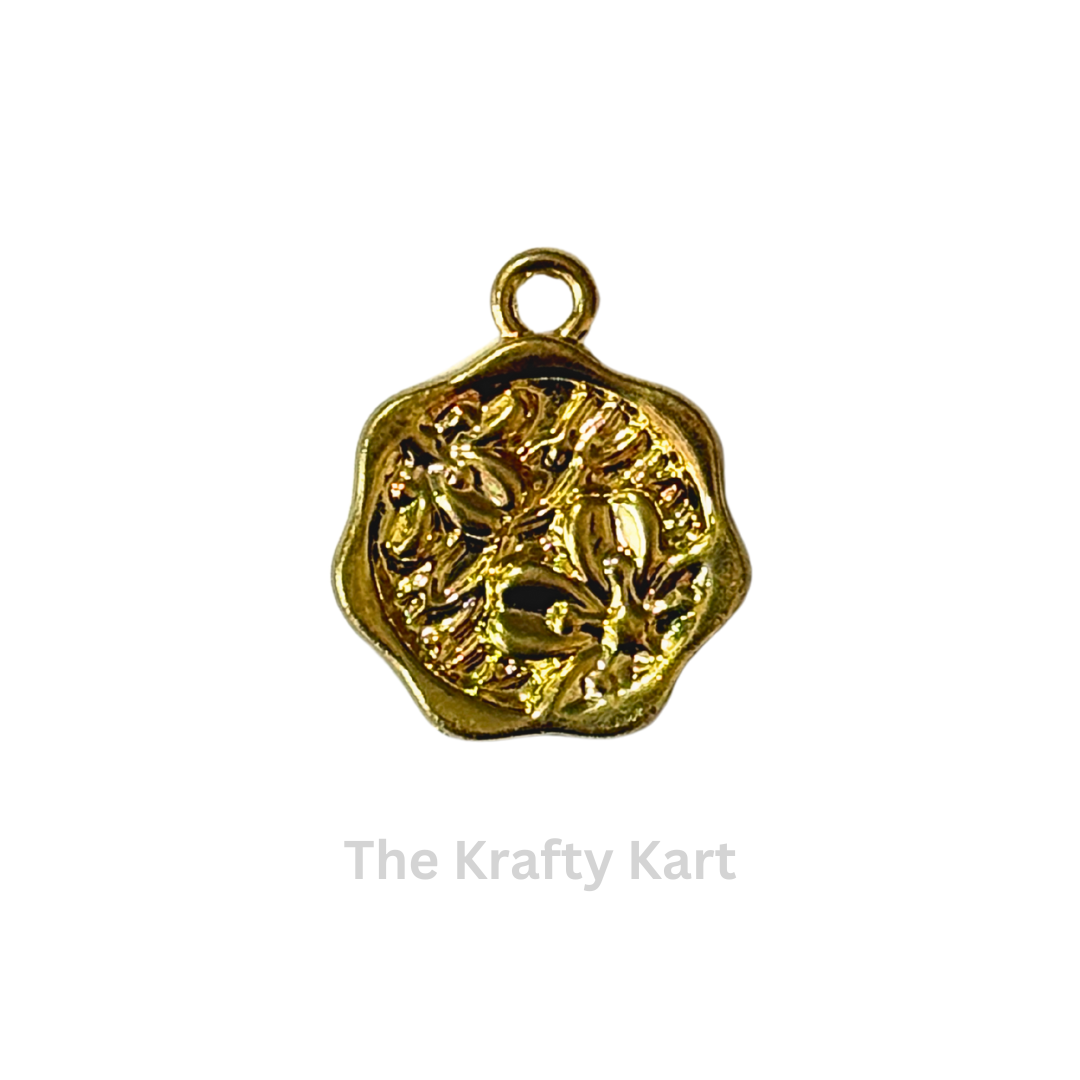 Anti-Tarnish Flower Charm Pendant