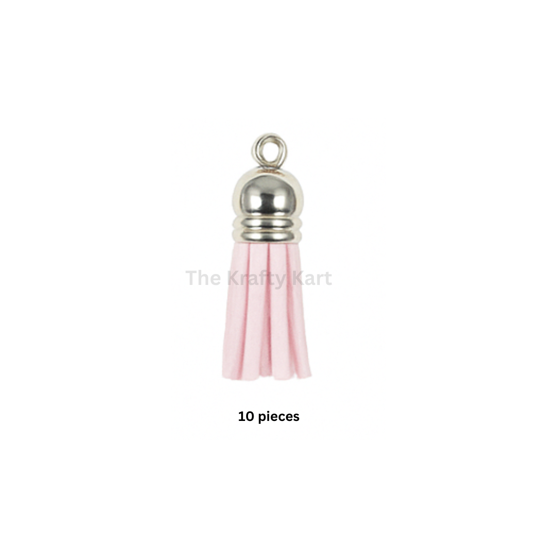 Silver Cap Tassels (10pcs)