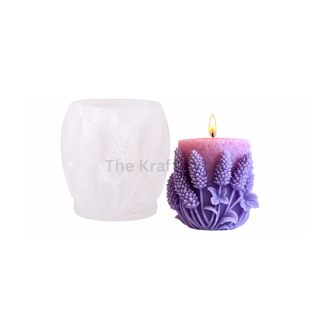 Lavendar Bloom Candle Mould