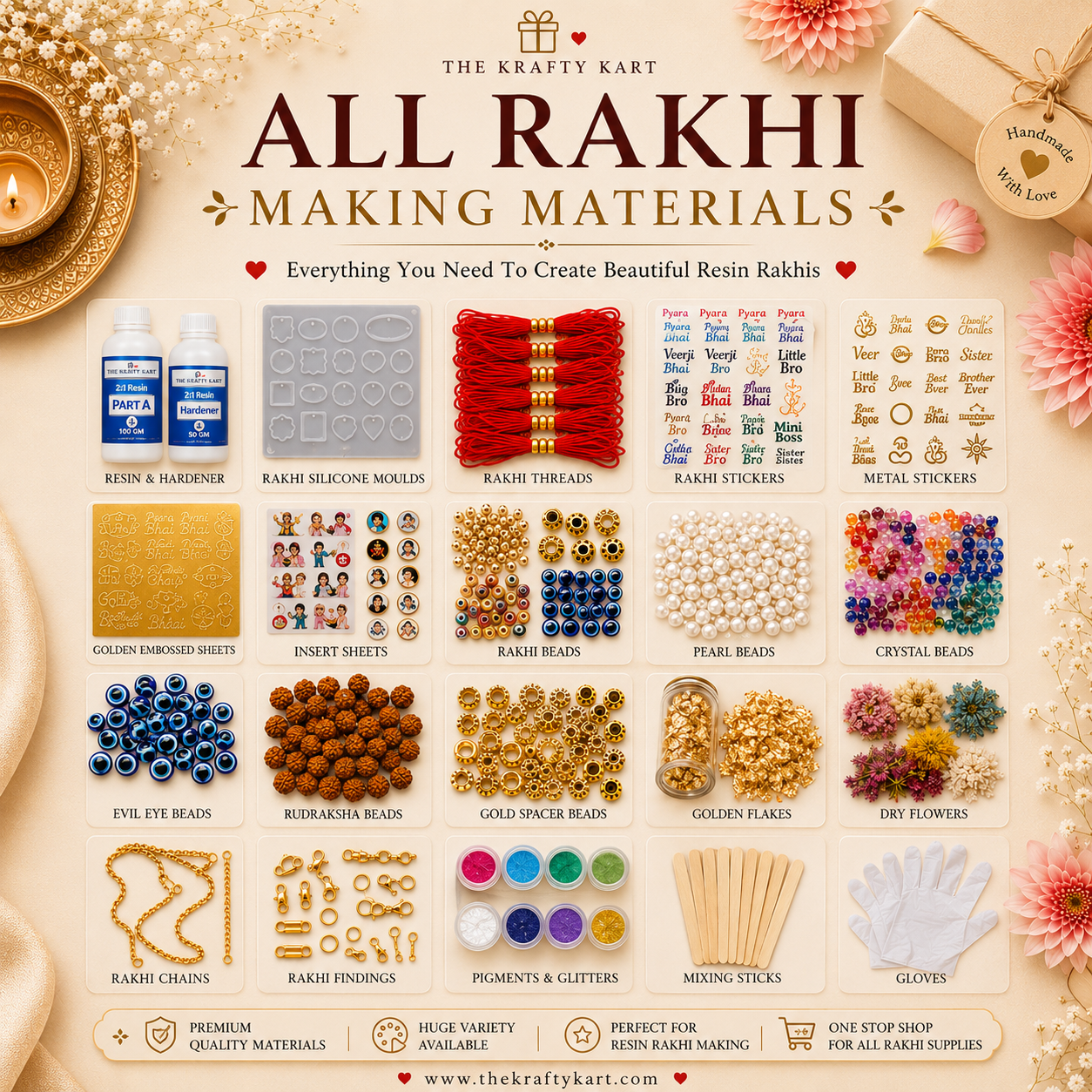 All Rakhi Materials