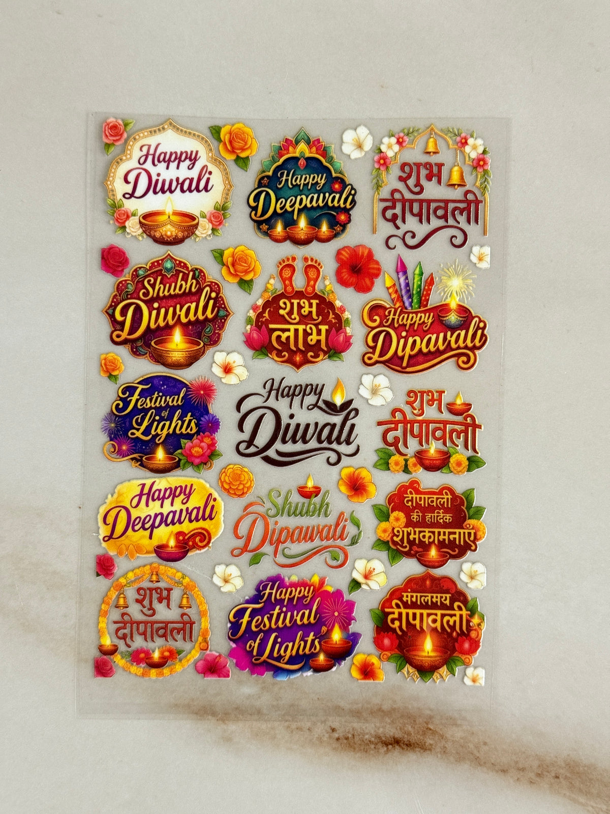 Diwali (K) - Peel Of Sticker