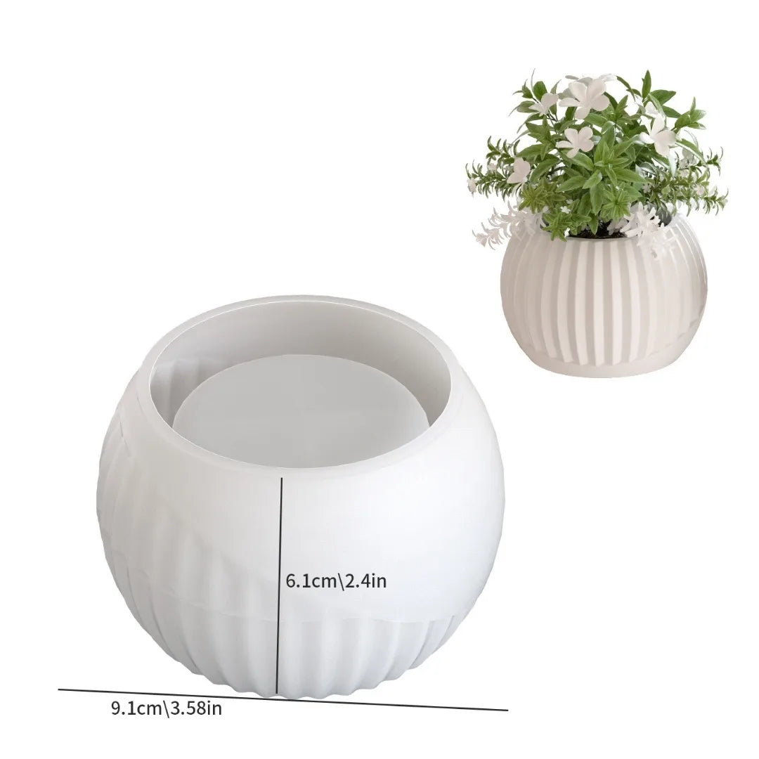 Striped Storage Pot Mould