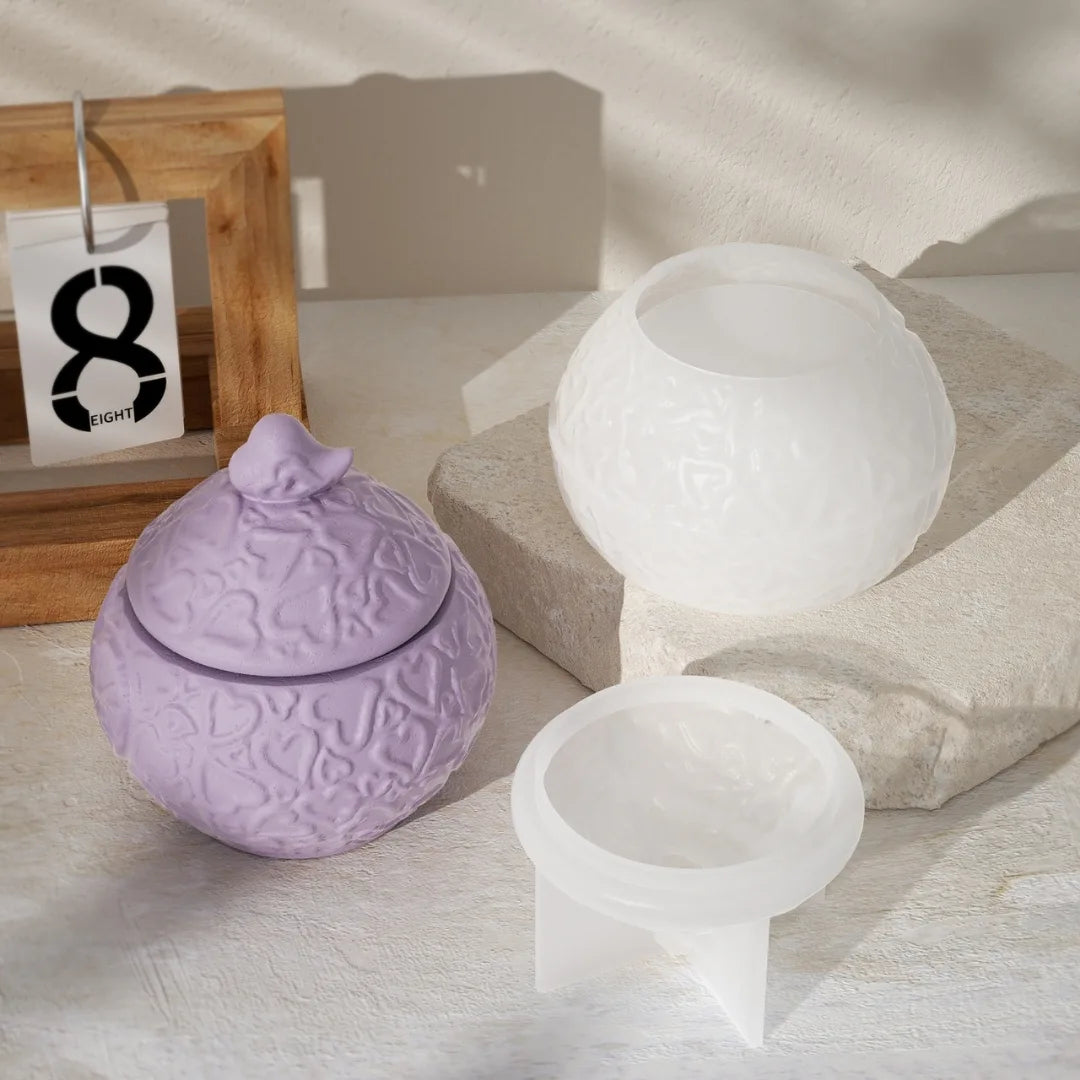 Heart Patterned Storage Box Mould