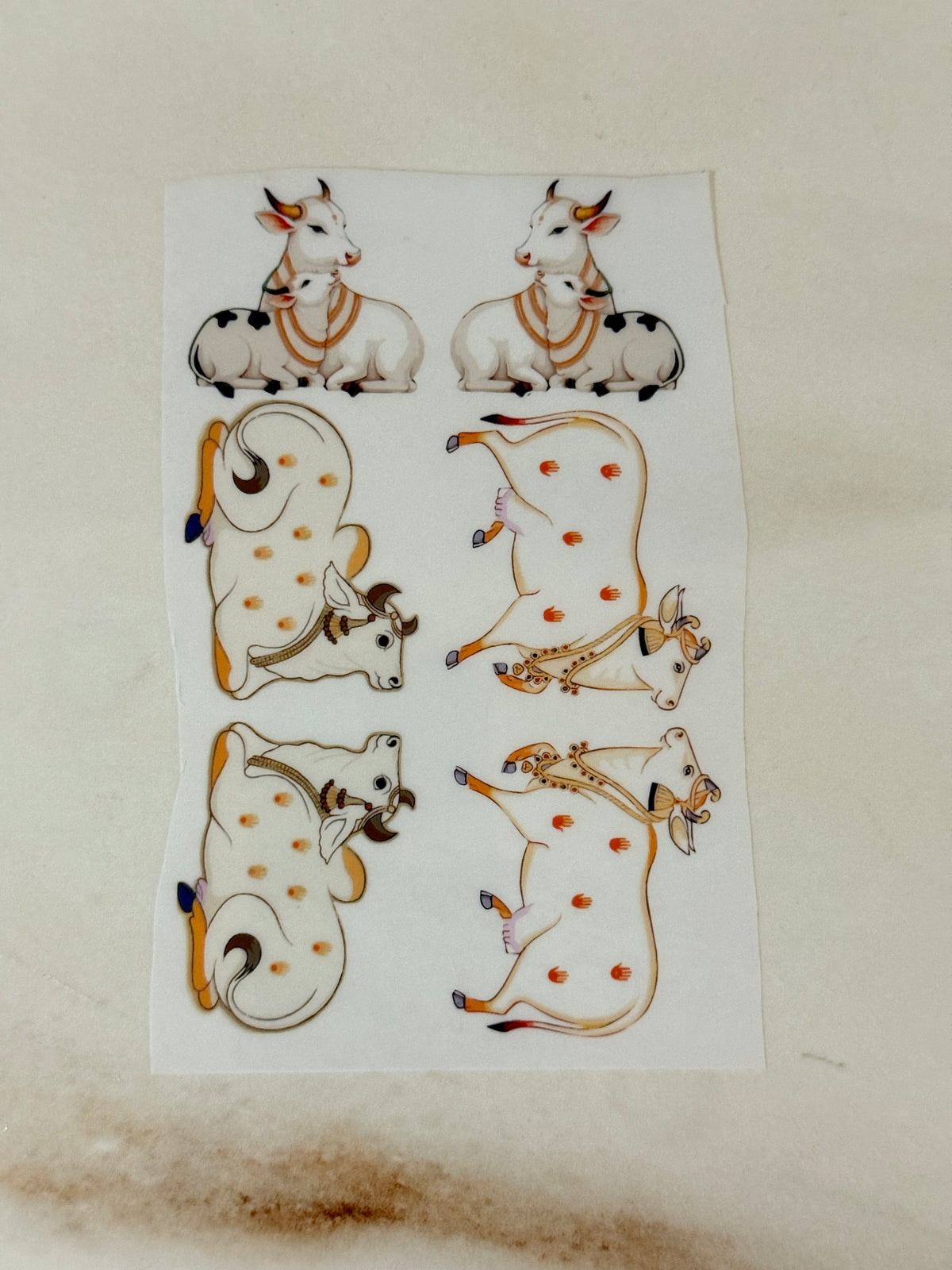 A6 Insert Sheet - Cow (A)