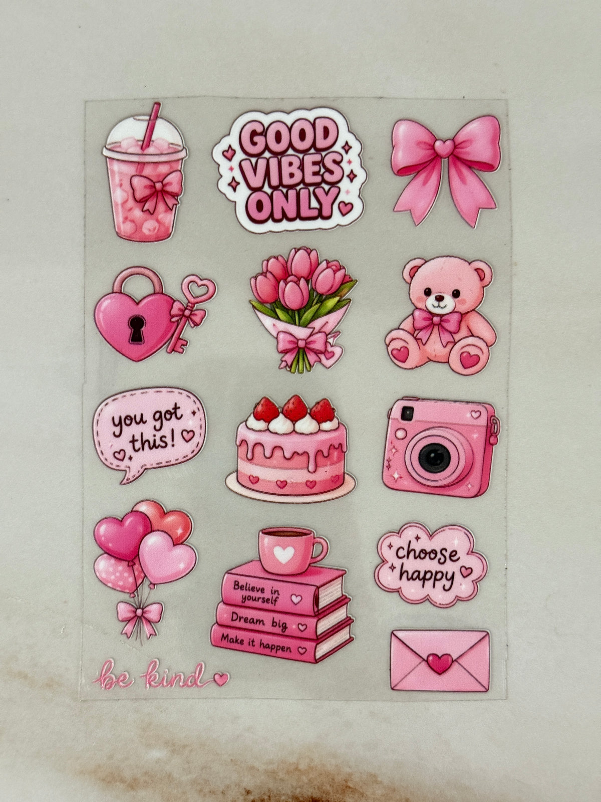 Aesthetic Pink - Peel Of Sticker